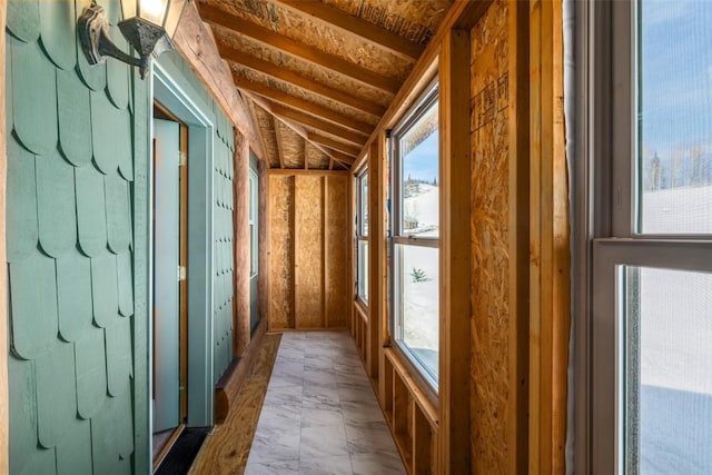 57640 County Road 129, Clark, CO 80428 - misc room with vaulted ceiling and marble look tiles