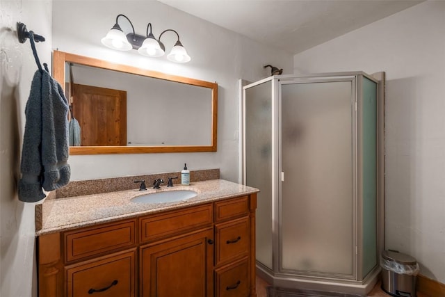 57640 County Road 129, Clark, CO 80428 - full bath with a stall shower and vanity