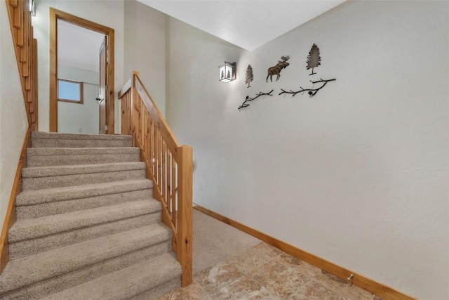 23015 Schussmark Trl Unit C, Oak Creek, CO 80467 - stairway featuring baseboards and carpet flooring