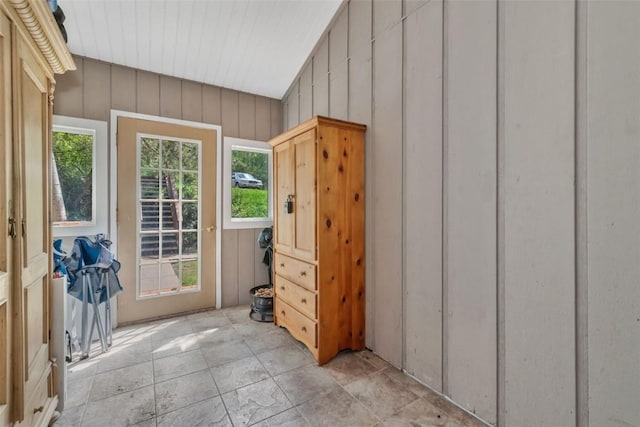 23015 Schussmark Trl Unit C, Oak Creek, CO 80467 - doorway to outside with lofted ceiling