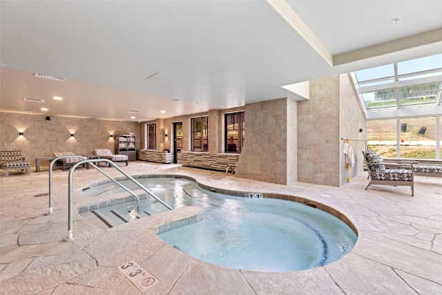 1521 Ski Hill Rd Unit 8313, Breckenridge, CO 80424 - indoor pool featuring an in-ground hot tub