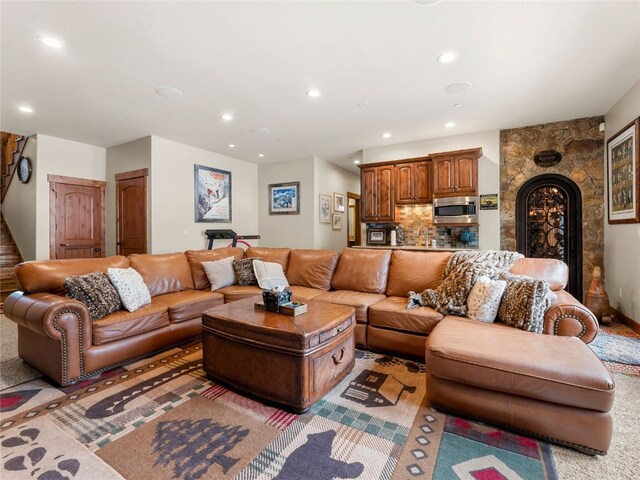 585 Independence Rd, Keystone, CO 80435 - living area featuring recessed lighting
