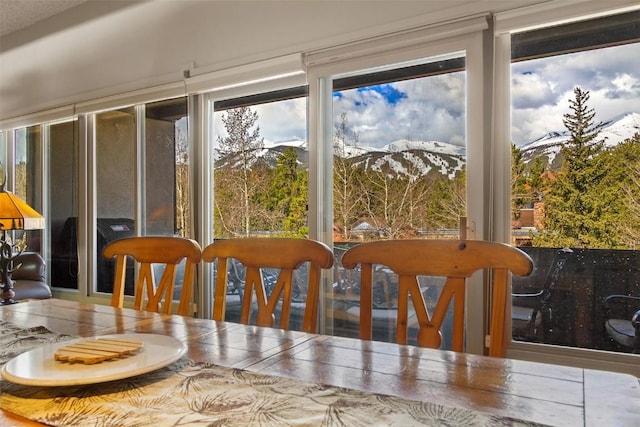 705 Snowberry Ln Unit 303, Breckenridge, CO 80424 - sunroom featuring a mountain view