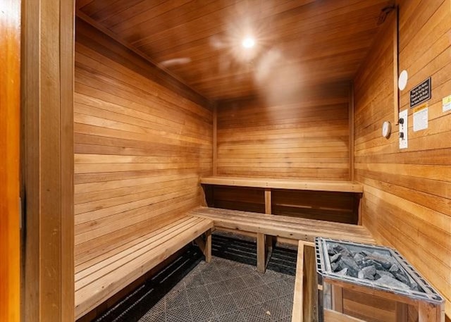 140 Ida Belle Dr Unit 8153, Keystone, CO 80435 - sauna / steam room featuring wooden walls and wood ceiling