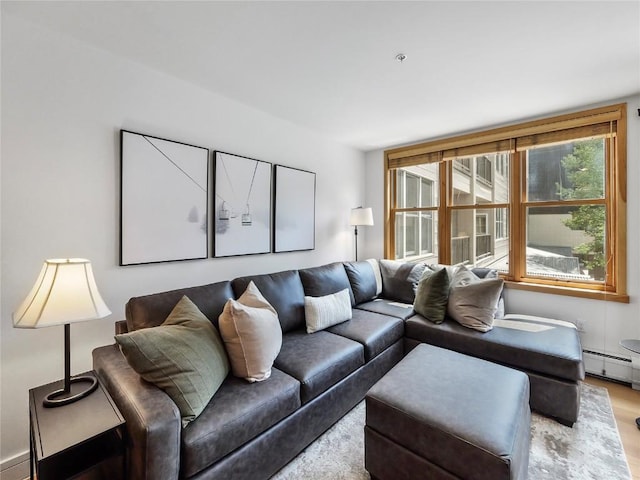 140 Ida Belle Dr Unit 8153, Keystone, CO 80435 - living room featuring wood finished floors and baseboard heating