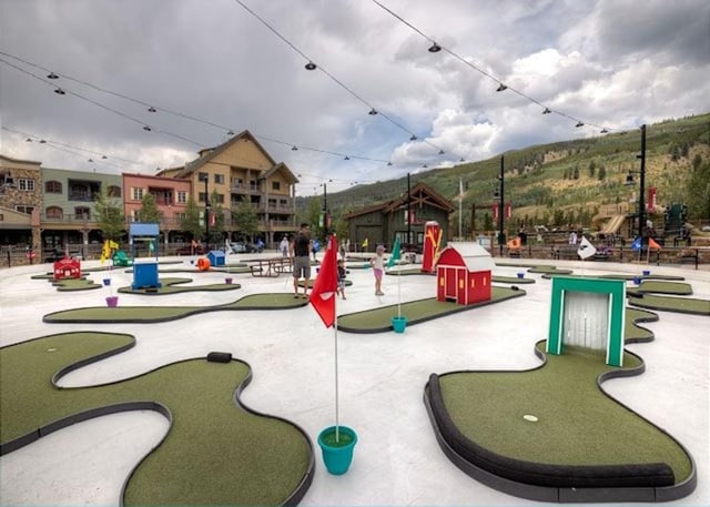 140 Ida Belle Dr Unit 8153, Keystone, CO 80435 - view of jungle gym with a putting green