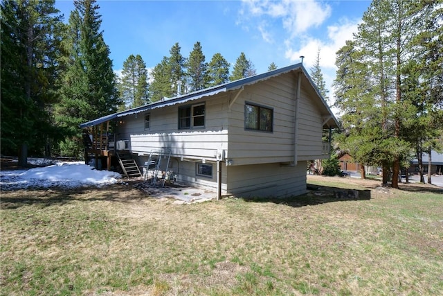 212 Briar Rose Ln, Breckenridge, CO 80424 - view of side of property featuring stairs and a lawn