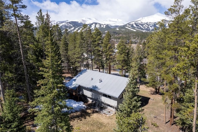212 Briar Rose Ln, Breckenridge, CO 80424 - view of subject property featuring a mountain backdrop and a forest
