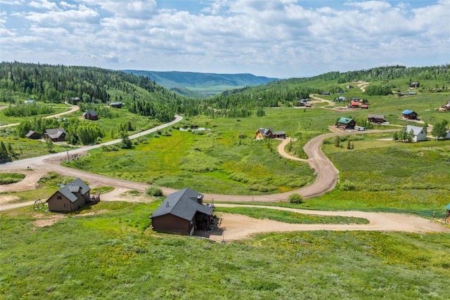 27100 Neptune Pl, Clark, CO 80428 - drone / aerial view of a mountainous background and a heavily wooded area