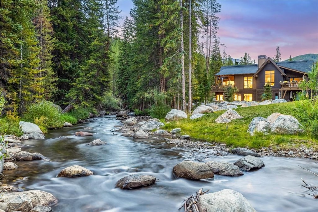 378 River Park Dr, Breckenridge, CO 80424 - exterior space with a forest view