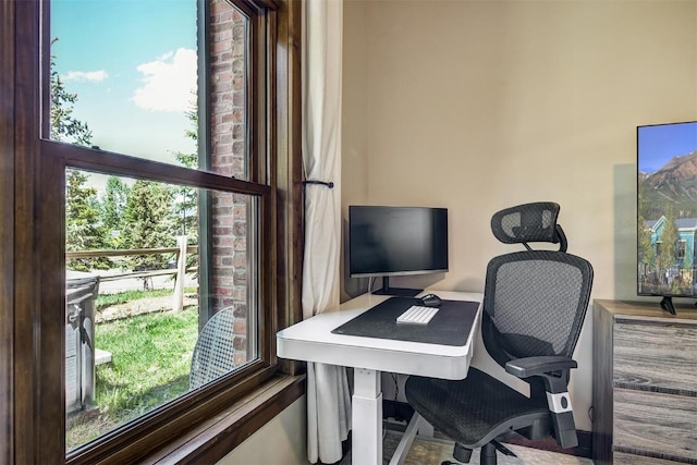 office with a healthy amount of sunlight