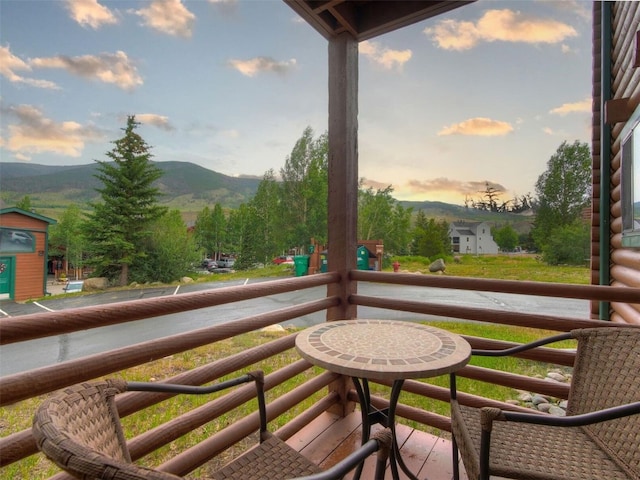 100 Cove Blvd Unit F, Dillon, CO 80435 - balcony featuring a mountain view