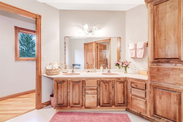 bathroom with vanity