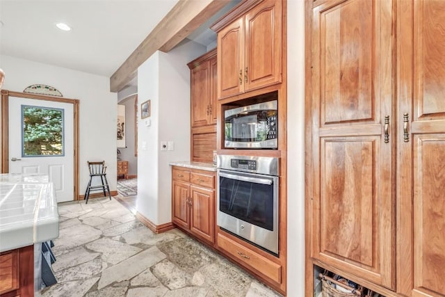 kitchen featuring appliances with stainless steel finishes