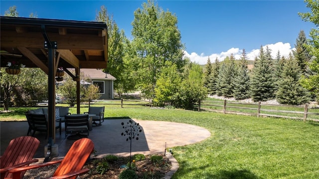 40870 Purple Sage St, Steamboat Springs, CO 80487 - view of yard with a patio