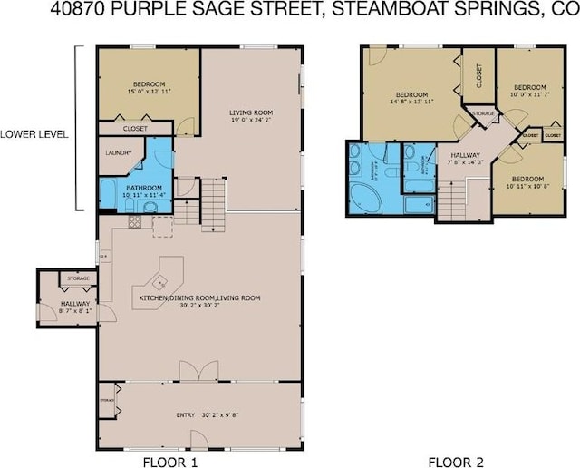 40870 Purple Sage St, Steamboat Springs, CO 80487 - view of home floor plan