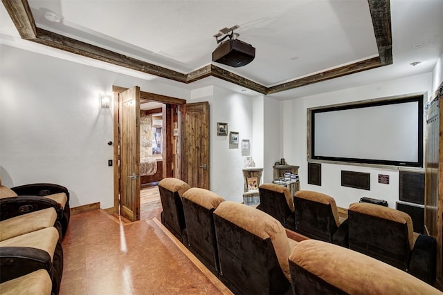 19 Peak 8 Ct, Breckenridge, CO 80424 - cinema room with a raised ceiling