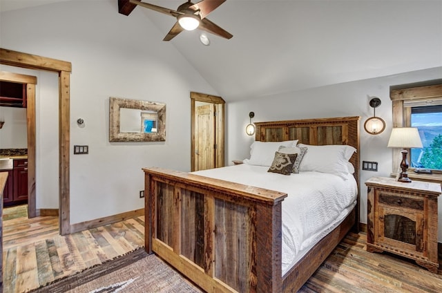 19 Peak 8 Ct, Breckenridge, CO 80424 - bedroom featuring light wood-style flooring and ceiling fan