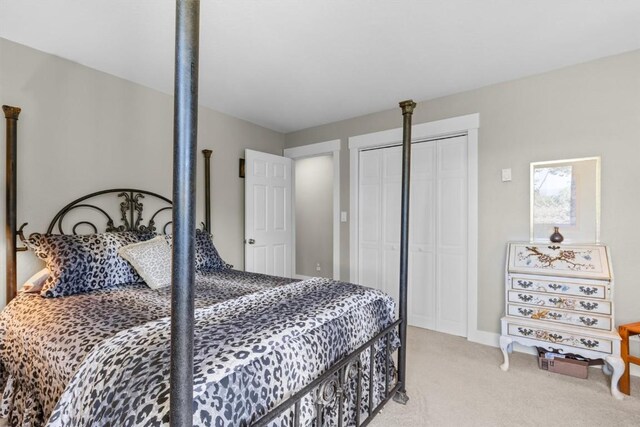 862 Douglas St, Steamboat Springs, CO 80487 - carpeted bedroom featuring a closet and baseboards