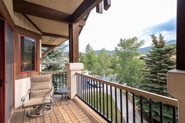 1463 Flattop Cir Unit 302, Steamboat Springs, CO 80487 - balcony with a mountain view