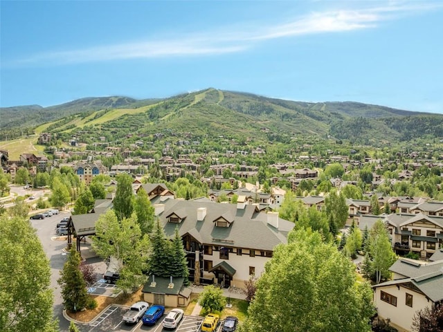 1463 Flattop Cir Unit 302, Steamboat Springs, CO 80487 - aerial view of residential area featuring a mountainous background