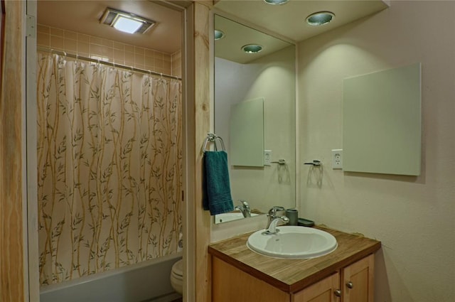 246 Broken Lance Dr Unit 203, Breckenridge, CO 80424 - full bathroom featuring vanity, toilet, and shower / tub combo