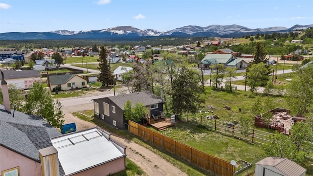 530 Castello Ave, Fairplay, CO 80440 - aerial view of residential area with a mountain backdrop