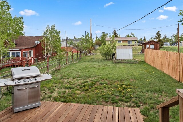 530 Castello Ave, Fairplay, CO 80440 - view of yard with a storage shed, an outdoor structure, and a residential view