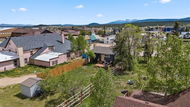 530 Castello Ave, Fairplay, CO 80440 - aerial view of residential area featuring a mountainous background