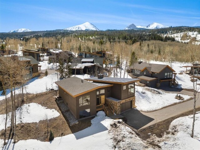 11 Glazer Trl, Silverthorne, CO 80498 - snowy aerial view with a mountain view
