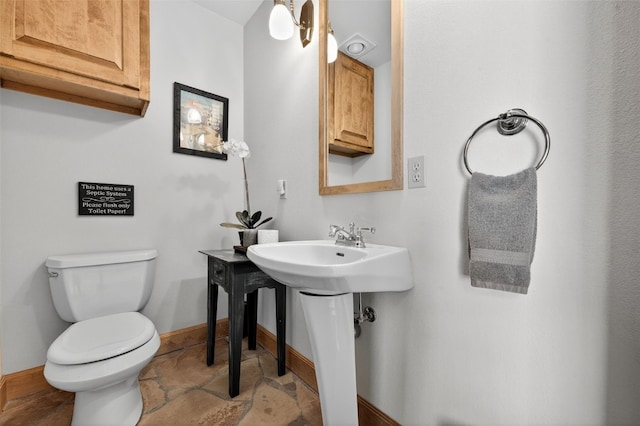 773 Range Rd, Breckenridge, CO 80424 - bathroom with toilet and stone finish flooring