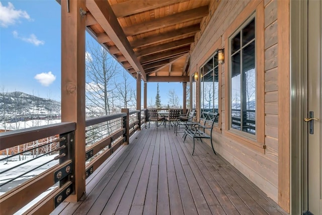 2542 Ski Trail Ln, Steamboat Springs, CO 80487 - view of snow covered deck
