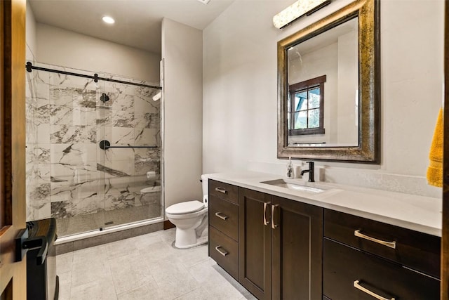455 Highfield Trl, Breckenridge, CO 80424 - full bath with a shower stall, vanity, and recessed lighting