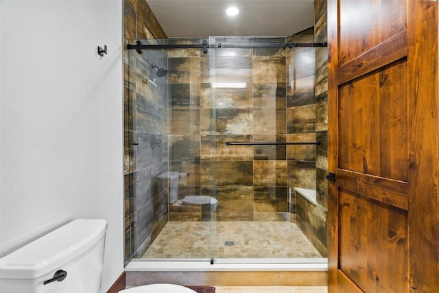 455 Highfield Trl, Breckenridge, CO 80424 - full bath with a stall shower and recessed lighting
