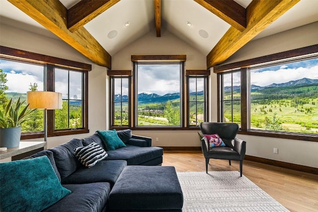 455 Highfield Trl, Breckenridge, CO 80424 - sunroom / solarium with a mountain view