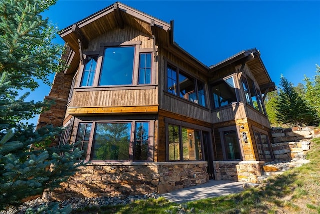 455 Highfield Trl, Breckenridge, CO 80424 - view of side of property featuring stone siding