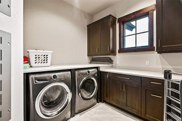 455 Highfield Trl, Breckenridge, CO 80424 - washroom featuring cabinet space and washing machine and clothes dryer