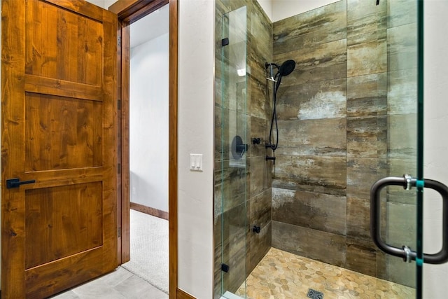 455 Highfield Trl, Breckenridge, CO 80424 - full bath featuring a shower stall and tile patterned flooring