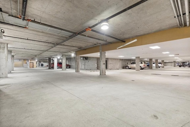 view of parking deck
