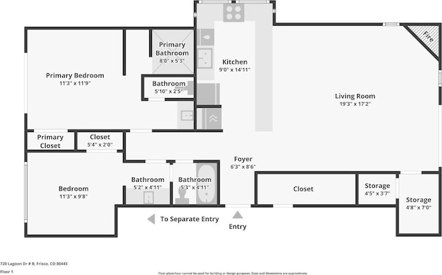 720 Lagoon Dr Unit B, Frisco, CO 80443 - plan