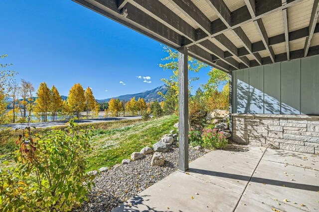 1610 Lakeview Ter Unit 1600, Frisco, CO 80443 - view of patio / terrace featuring a mountain view