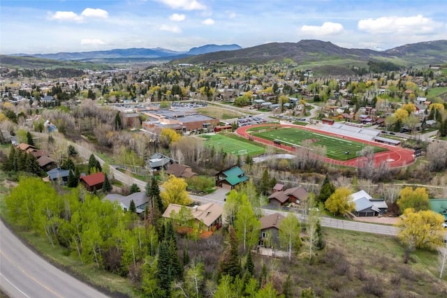 663 Amethyst Dr, Steamboat Springs, CO 80487 - view of property location featuring a mountain backdrop and nearby suburban area