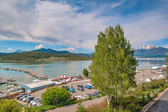 188 E Ln Bonte St Unit 327, Dillon, CO 80435 - water view featuring a mountainous background