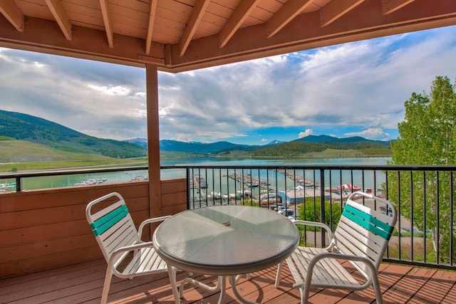 188 E Ln Bonte St Unit 327, Dillon, CO 80435 - balcony with a water and mountain view