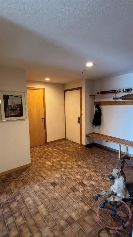 188 E Ln Bonte St Unit 327, Dillon, CO 80435 - mudroom featuring recessed lighting and brick patterned flooring