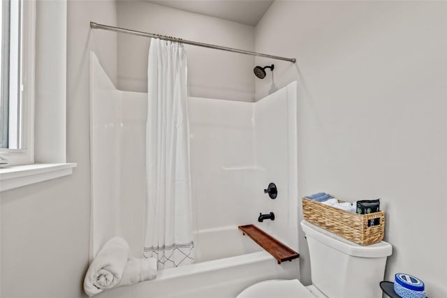 23430 Postrider Trl, Oak Creek, CO 80467 - full bath featuring toilet and shower / bathtub combination with curtain