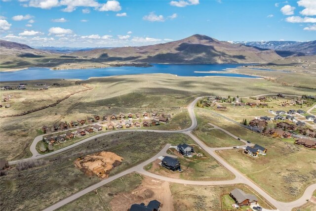 23430 Postrider Trl, Oak Creek, CO 80467 - aerial view of property and surrounding area featuring a water and mountain view