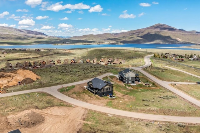 23430 Postrider Trl, Oak Creek, CO 80467 - aerial view of property and surrounding area featuring a water and mountain view