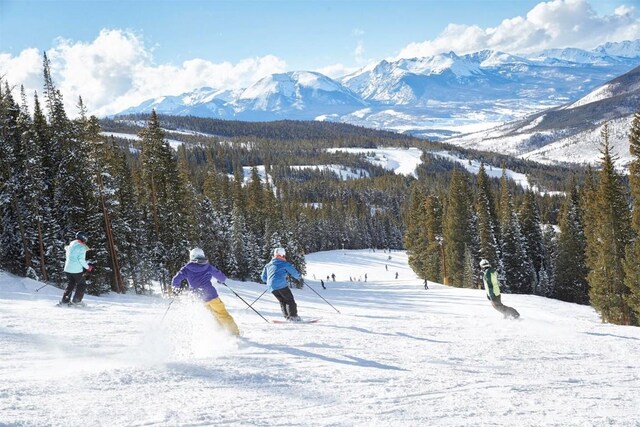 75 Hunki Dori Ct Unit E104, Keystone, CO 80435 - view of mountain feature featuring a forest view
