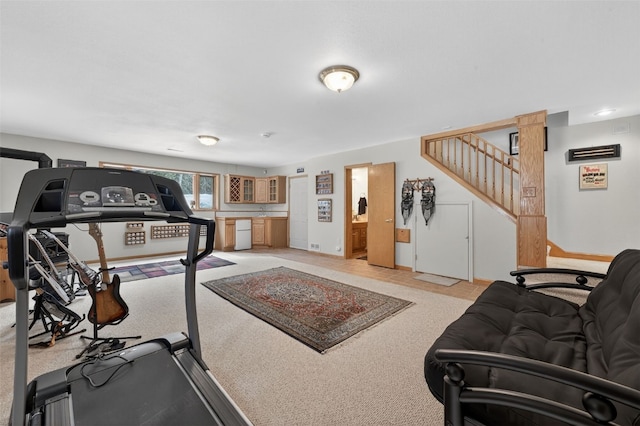 441 Kimmes Ln, Breckenridge, CO 80424 - workout room featuring light carpet